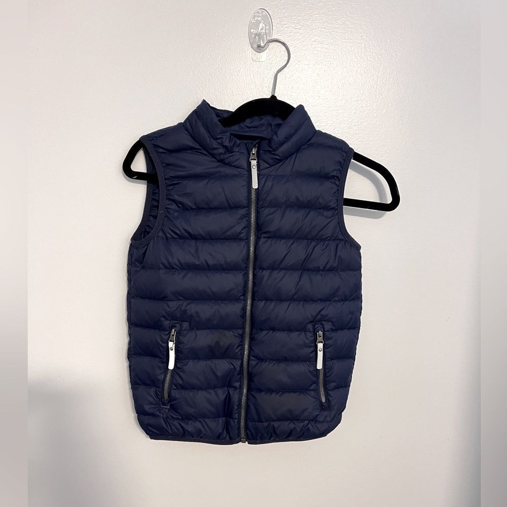 Hanna Andersson Navy Blue Puff Vest Sz 10